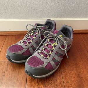 Columbia Women's Gray and Purple Athletic Shoes